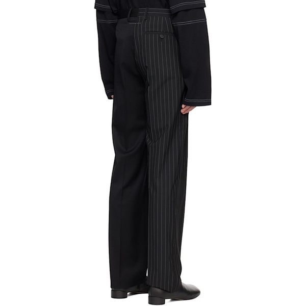  MM6 메종 마르지엘라 MM6 메종마르지엘라 Maison Margiela Black Paneled Trousers 241188M191014