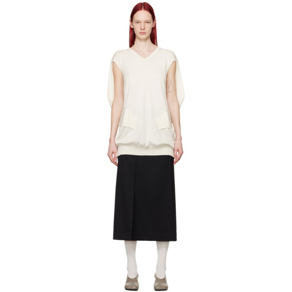  MM6 메종 마르지엘라 MM6 메종마르지엘라 Maison Margiela 오프화이트 Off-White Trompe-loeil Minidress 241188F052023