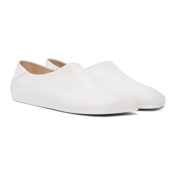 MM6 메종 마르지엘라 MM6 메종마르지엘라 Maison Margiela White Ballet Shoe Slip-On Loafers 241188M231002