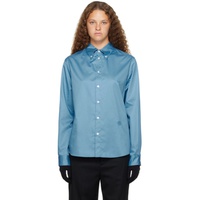 MM6 메종 마르지엘라 MM6 메종마르지엘라 Maison Margiela Blue Embroidered Shirt 231188F109019