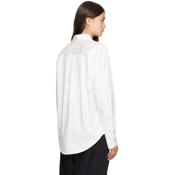  MM6 메종 마르지엘라 MM6 메종마르지엘라 Maison Margiela White Embroidered Shirt 231188F109018