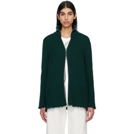 MM6 메종 마르지엘라 MM6 메종마르지엘라 Maison Margiela Green Raw Edge Sweater 231188F097009