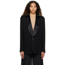 MM6 메종 마르지엘라 MM6 메종마르지엘라 Maison Margiela Black Shawl Blazer 231188F057005