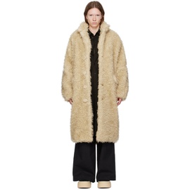 MM6 메종 마르지엘라 MM6 메종마르지엘라 Maison Margiela Beige Faux-Fur Coat 232188F059004