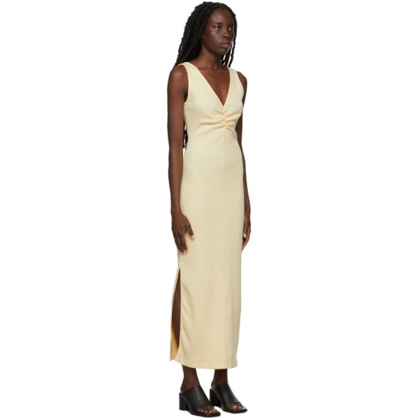  MM6 메종 마르지엘라 MM6 메종마르지엘라 Maison Margiela Yellow Ribbed Long Dress 221188F055000