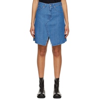 MM6 메종 마르지엘라 MM6 메종마르지엘라 Maison Margiela Blue Distressed Miniskirt 231188F090000