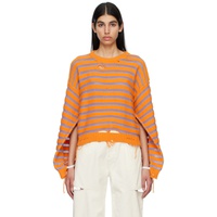 MM6 메종 마르지엘라 MM6 메종마르지엘라 Maison Margiela Orange Striped Sweater 231188F096006