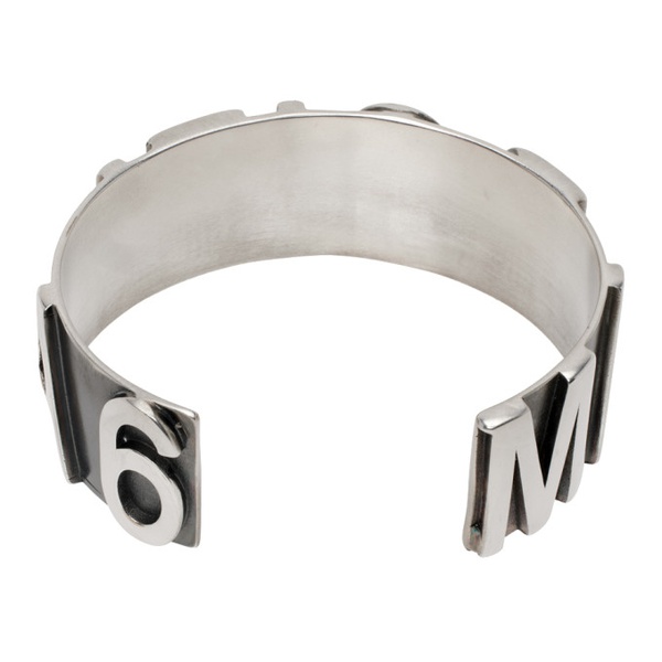  MM6 메종 마르지엘라 MM6 메종마르지엘라 Maison Margiela Silver 6 Cuff Bracelet 232188F020008