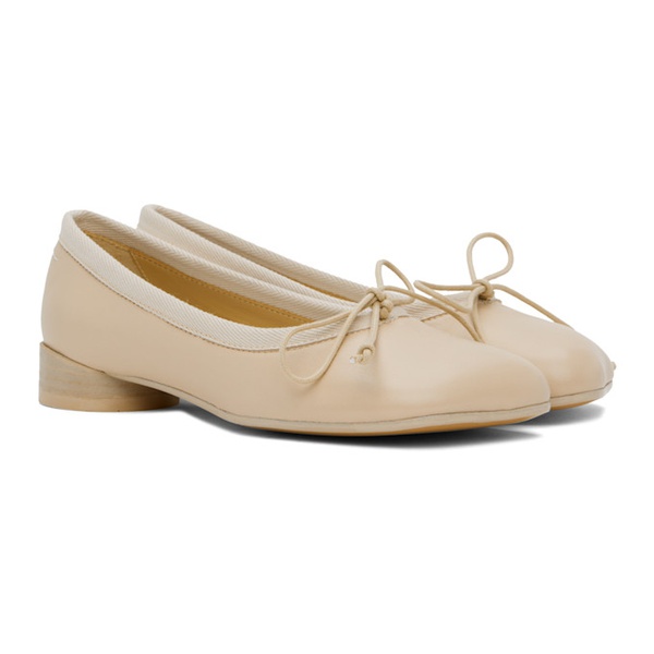  MM6 메종 마르지엘라 MM6 메종마르지엘라 Maison Margiela Beige Anatomic Classic Ballerina Flats 242188F118002