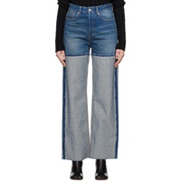 MM6 메종 마르지엘라 MM6 메종마르지엘라 Maison Margiela Blue Spliced Jeans 231188F069008