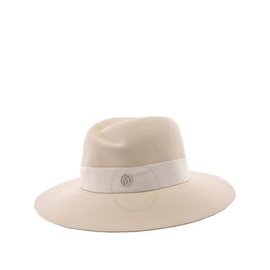 메종 미셸 Maison Michel Ladies Seed Pearl Virginie Fedora Hat 1001121005-Seed Pearl