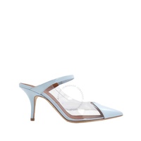 Malone Souliers Ladies Baby Blue / Clear Marli 70mm Mules #MARLI 70 2 Baby Blue Clear