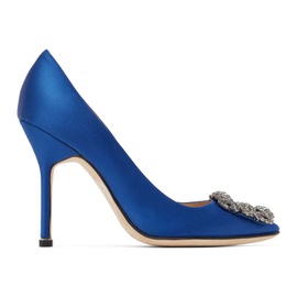 Manolo Blahnik Blue Hangisi Heels 222140F122014