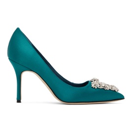 Manolo Blahnik Blue Trina Heels 221140F122023