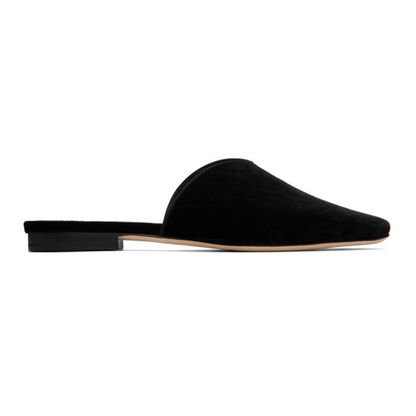  Manolo Blahnik Black Sinbelmu Slippers 222140F121002