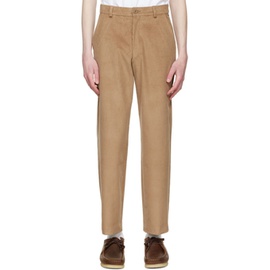 Manors Golf Brown Cotton Pants 222576M191003