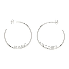 마크 제이콥스 Marc Jacobs Silver The Monogram Hoop Earrings 231190F022002