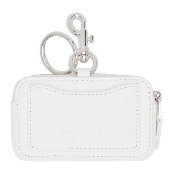 마크제이콥스 마크 제이콥스 Marc Jacobs White The Nano Snapshot Charm Coin Pouch 242190F038006