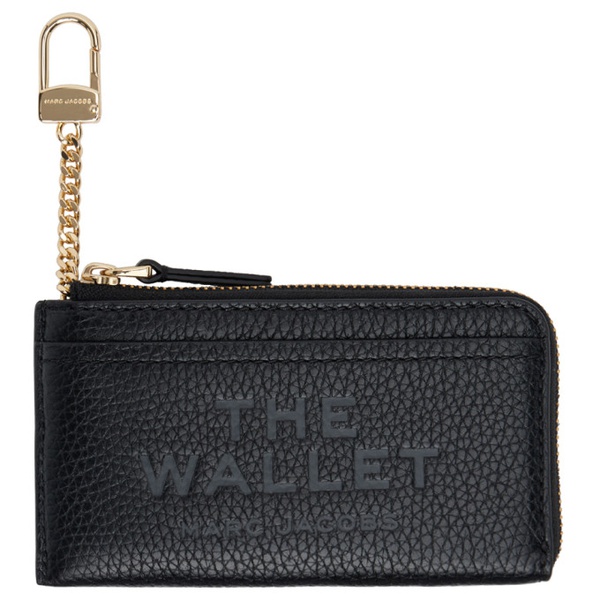 마크제이콥스 마크 제이콥스 Marc Jacobs Black The Leather Top Zip Multi Wallet 242190F040006