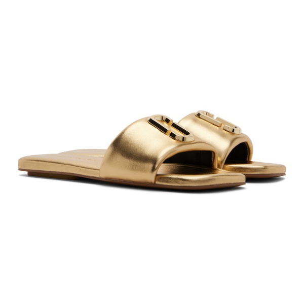 마크제이콥스 마크 제이콥스 Marc Jacobs Gold The J Marc Metallic Sandals 242190F124000