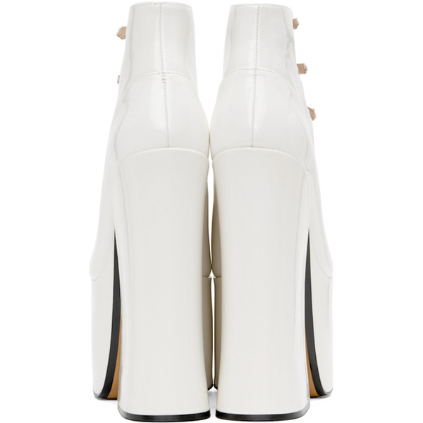 마크제이콥스 마크 제이콥스 Marc Jacobs White The Patent Leather Kiki Heels 242190F122001