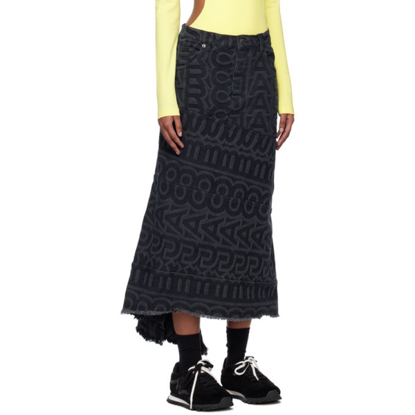 마크제이콥스 마크 제이콥스 Marc Jacobs Black The Monogram Midi Skirt 231190F092000