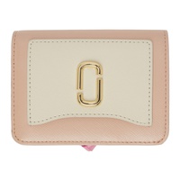 마크 제이콥스 Marc Jacobs Pink & 오프화이트 Off-White The Utility Snapshot Mini Compact Wallet 242190F040017