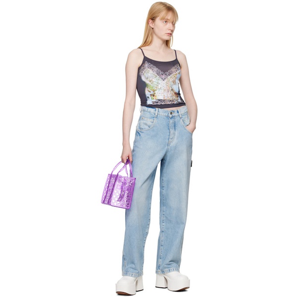 마크제이콥스 마크 제이콥스 Marc Jacobs Purple The Jelly Small Tote 242190F049022