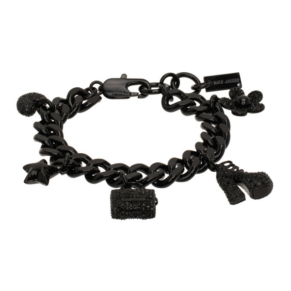 마크제이콥스 마크 제이콥스 Marc Jacobs Black The Pave Mini Icon Charm Bracelet 242190F020001