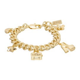 마크 제이콥스 Marc Jacobs Gold The Mini Icon Charm Bracelet 242190F020007