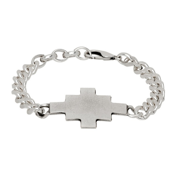  마르셀로 불론 카운티 오브 밀라노 Marcelo Burlon County of Milan Silver Cross Bracelet 232539M142001