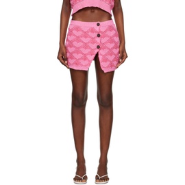 Marco Rambaldi Pink Heart Miniskirt 231761F090006