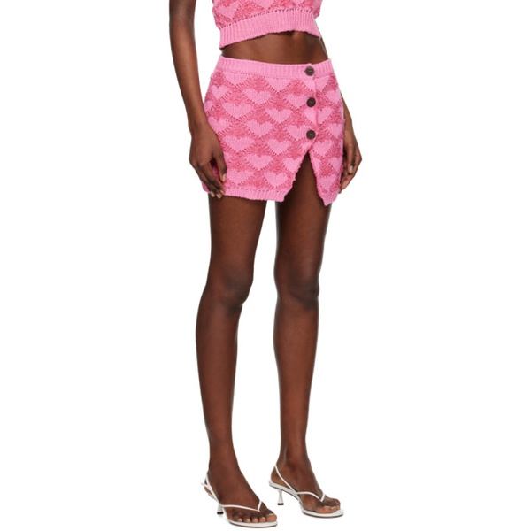  Marco Rambaldi Pink Heart Miniskirt 231761F090006