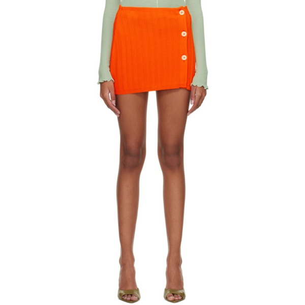  Marco Rambaldi SSENSE Exclusive Orange Miniskirt 222761F090012