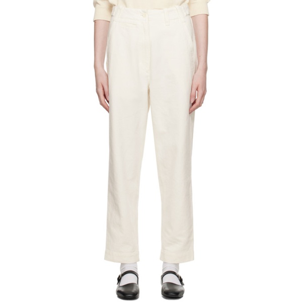  마가렛호웰 Margaret Howell 오프화이트 Off-White Tapered Trousers 231601F087007