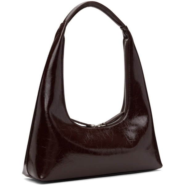  마지 셔우드 Marge Sherwood Brown Crinkled Leather Shoulder Bag 241369F048025