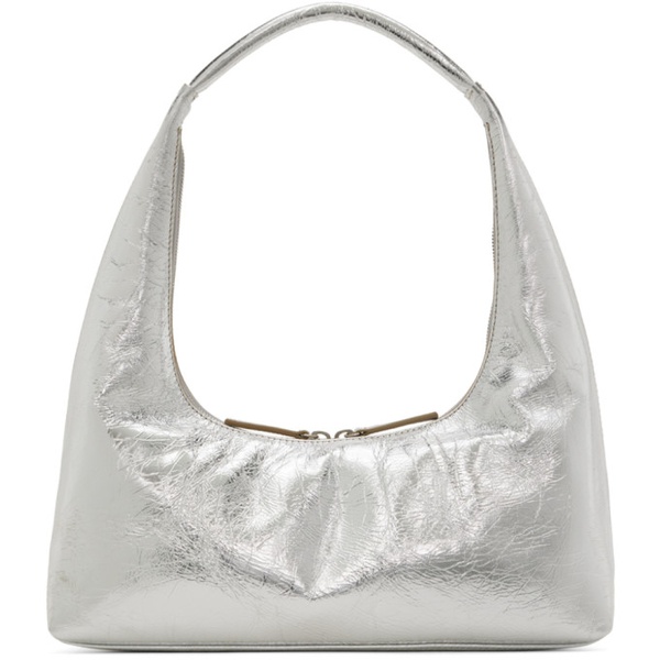  마지 셔우드 Marge Sherwood Silver Medium Crinkled Shoulder Bag 232369F048012