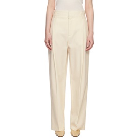 Maria McManus 오프화이트 Off-White Pleated Trousers 231399F087002