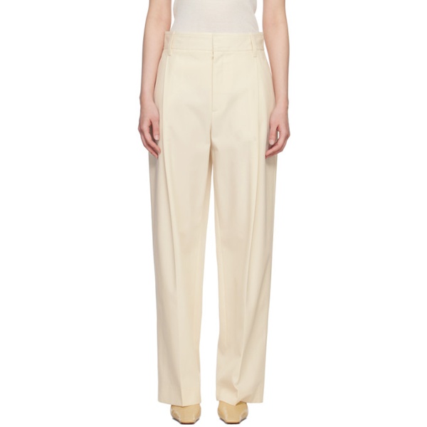  Maria McManus 오프화이트 Off-White Pleated Trousers 231399F087002