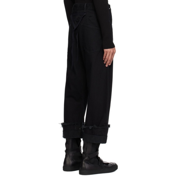  Marina Yee Black Oversized Jeans 241707M186000