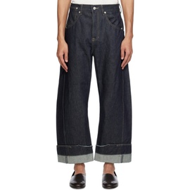 Marina Yee Indigo Oversized Jeans 241707M186002