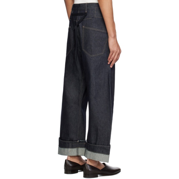  Marina Yee Indigo Oversized Jeans 241707M186002