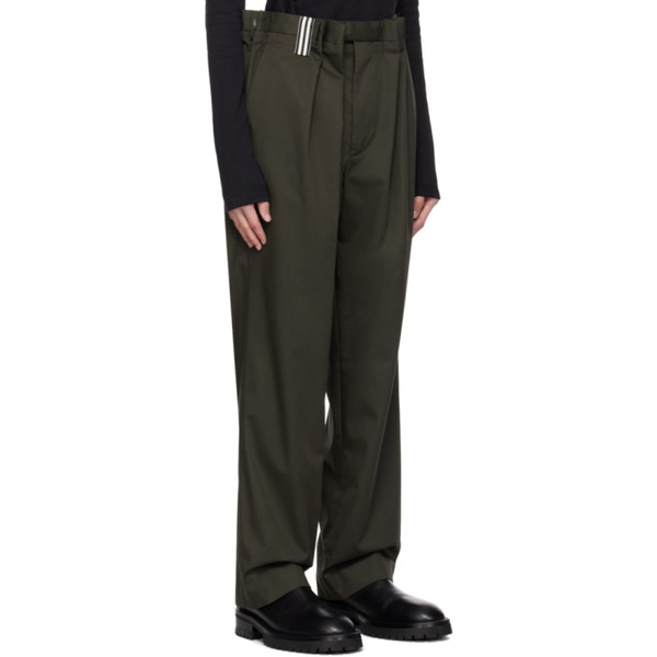  Marina Yee Gray Asymmetrical Darts Trousers 232707M191007