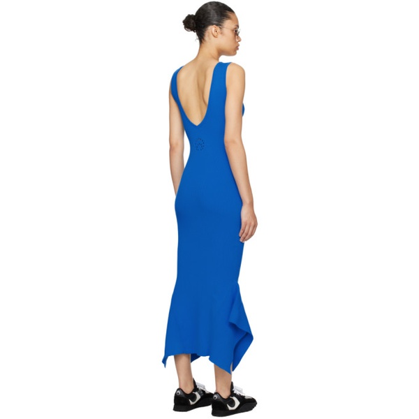  마린 세르 Marine Serre SSENSE Exclusive Blue Midi Dress 232020F054014