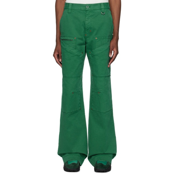  마린 세르 Marine Serre Green Workwear G. Dye Pants 231020M191006