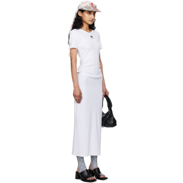  마린 세르 Marine Serre White Embroidered Maxi Dress 241020F054004