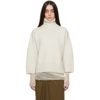 Mark Kenly Domino Tan Studio White Koline Turtleneck 222733F099004