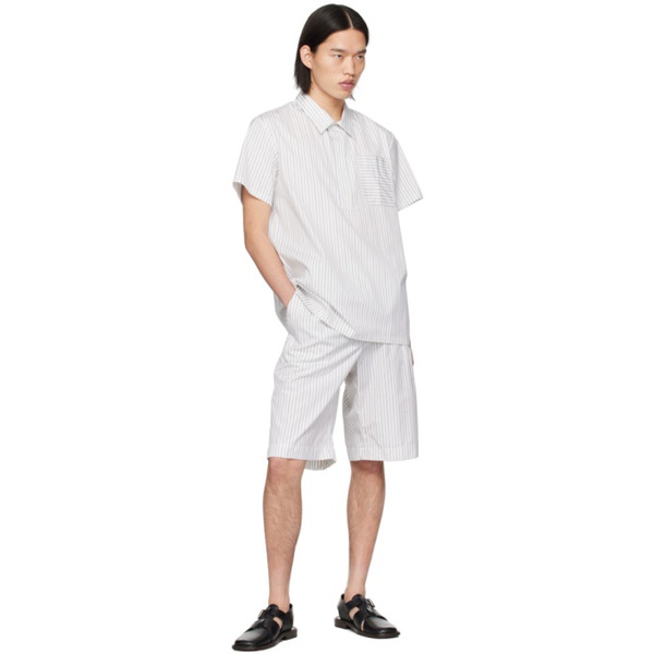  Mark Kenly Domino Tan Studio White Sidney Shirt 241733M192000