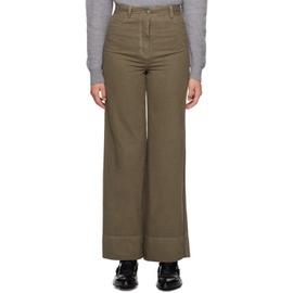 Mark Kenly Domino Tan Studio Khaki Prestyn Trousers 232733F087003