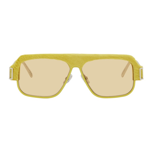 마르니 마르니 Marni Yellow Burullus Sunglasses 241379M134030